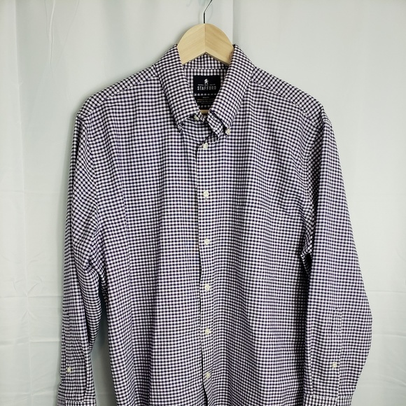 Stafford Casual Button Down Long Sleeve Shirt - Picture 1 of 4